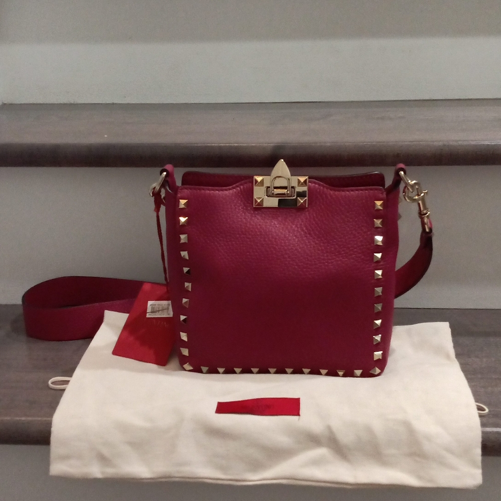 Valentino Garavani Rockstud Mini Hobo Crossbody